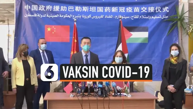 VIDEO: Palestina Terima Bantuan Vaksin Covid-19 dari China