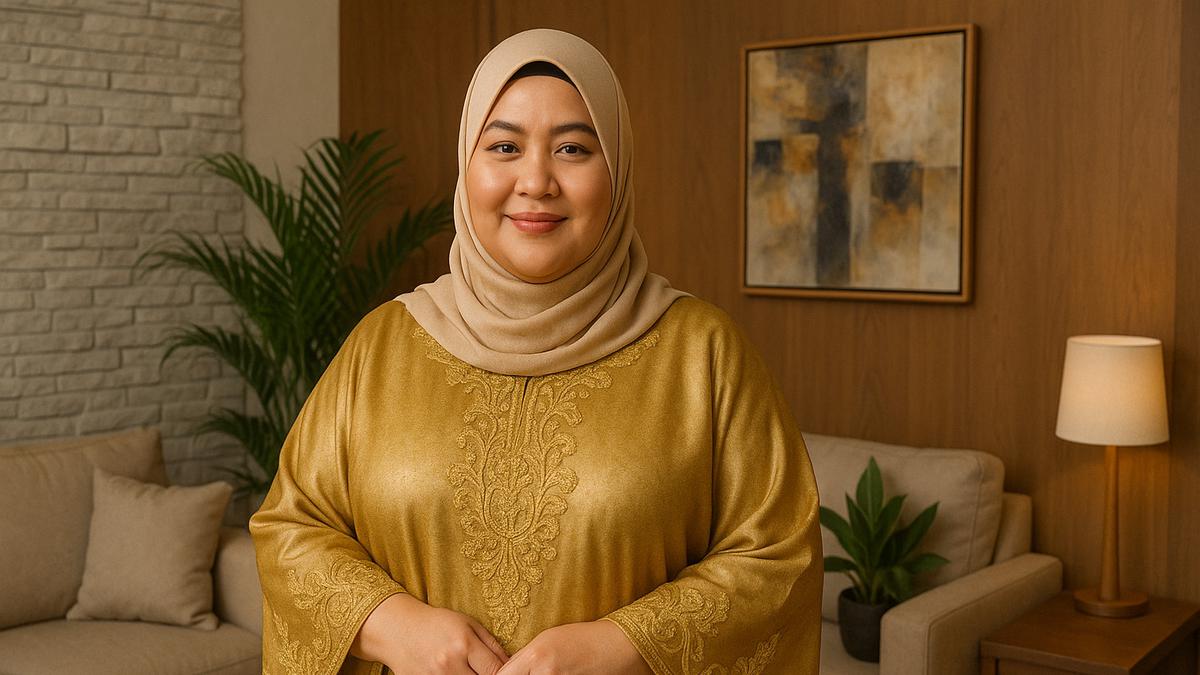 Ide Cantik Model Kaftan Bordir Mewah untuk Orang Plus Size dan Tidak Terlalu Tinggi, Tampil Percaya Diri