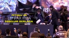 Video insiden petinju Dereck Chisora melempar meja di konferensi pers sebelum laga melawan Dillian Whyte.