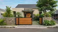 7 Model Gerbang Rumah Minimalis Bernuansa Alam yang Estetik dan Menyatu dengan Lingkungan