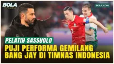 Pelatih Sassuolo Puji Konsistensi Jay Idzes: Layak Jadi Pemain Terbaik!