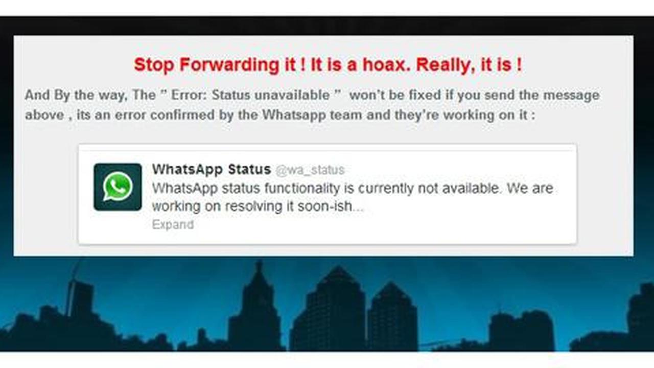 Pesan WhatsApp yang beredar hari ini adalah Hoax