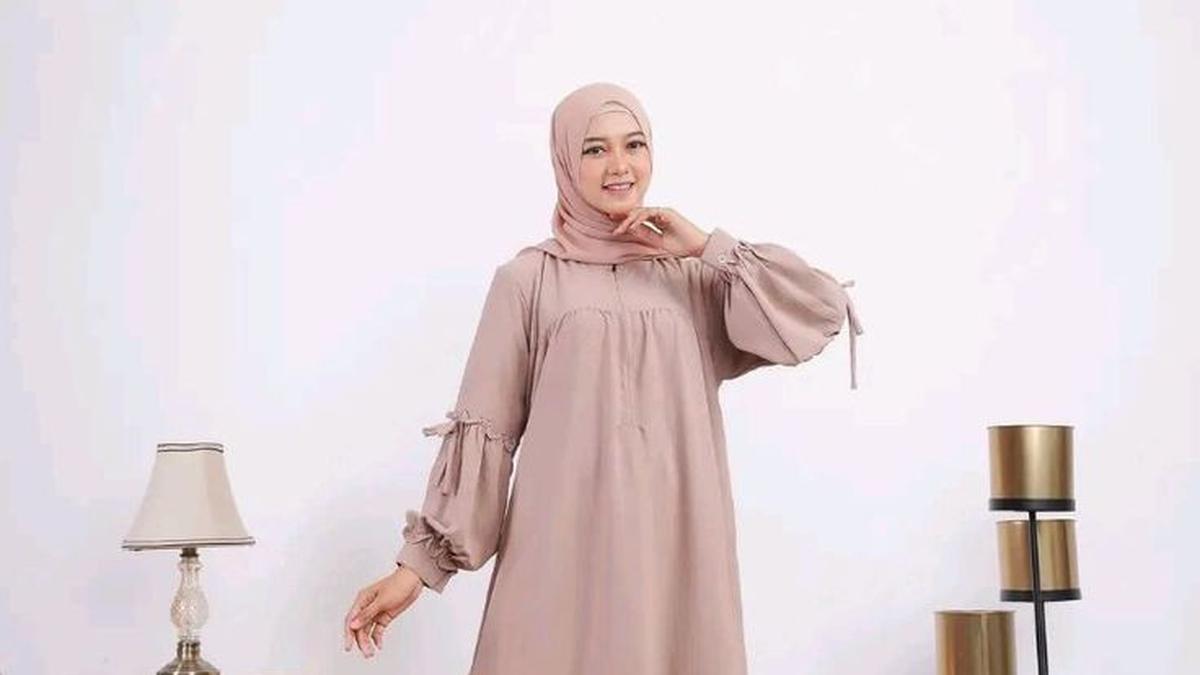 9 Model Gamis Crinkle Terbaru 2025, Tampil Chic dan Fashionable sepanjang Hari