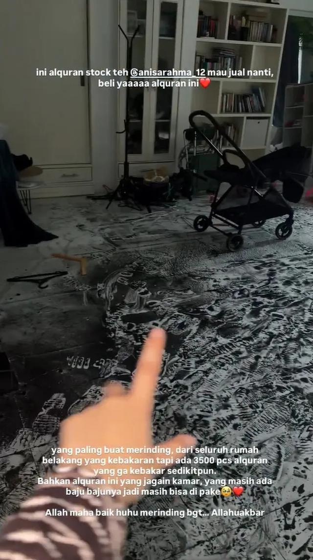 Kondisi Dalam Rumah Anisa Rahma Setelah Kebarakan