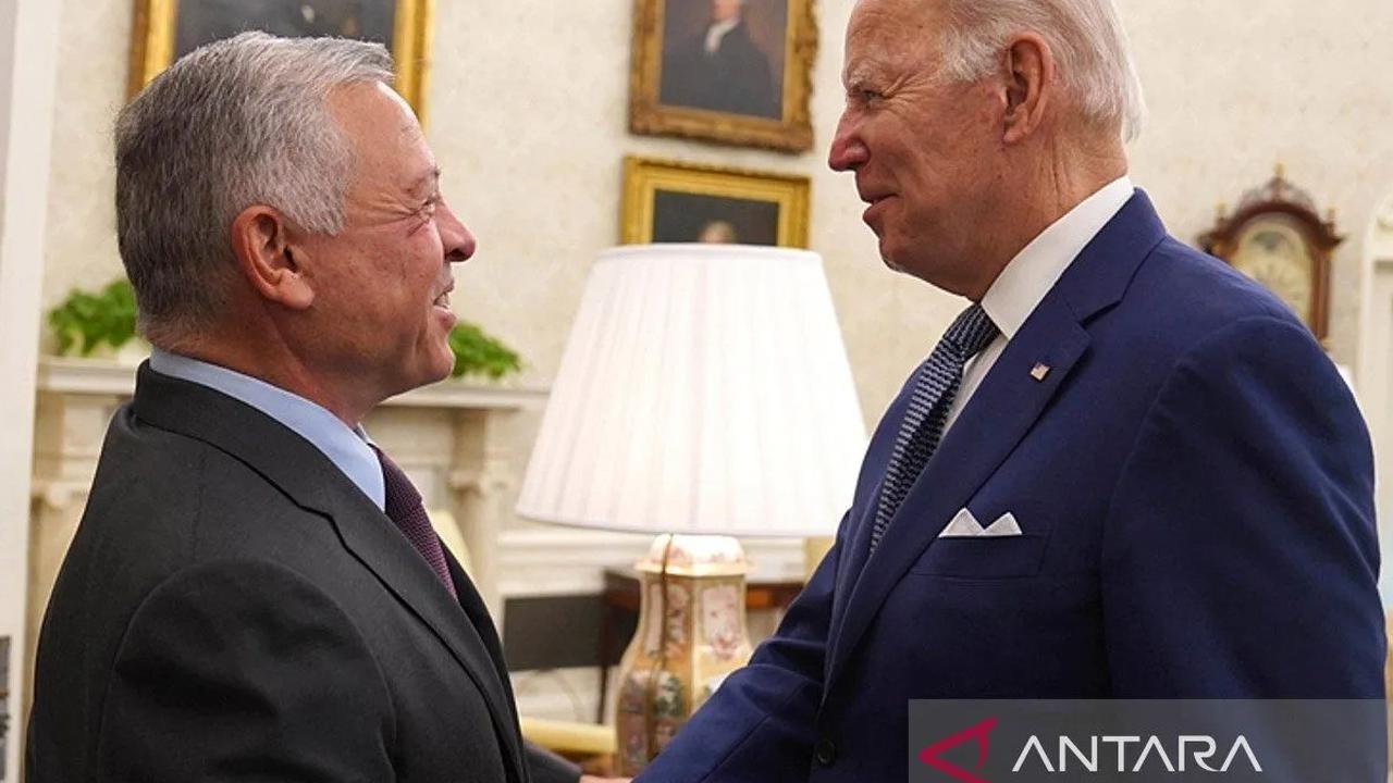 Joe Biden dan Raja Yordani Abdullah II