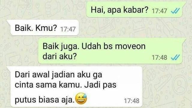 7 Chat Tanda Ditolak Secara Halus Ini Bikin Senyum Getir