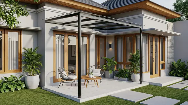 4 Model Kanopi Teras Rumah Kecil dengan Tampilan Clean dan Mewah, Kenali Karakteristiknya