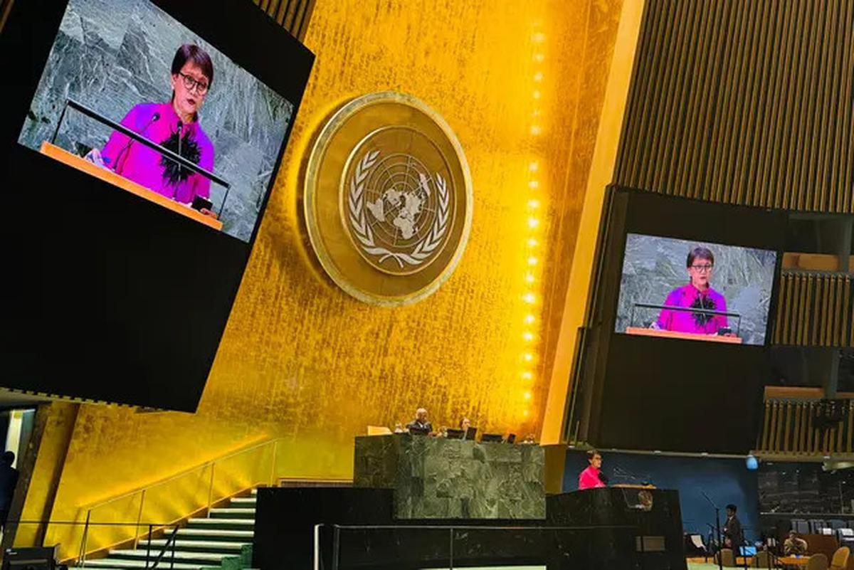 Pidato Retno Marsudi di Sidang Majelis Umum PBB: Indonesia Tak Bisa Diam Melihat Ketidakadilan di Palestina
