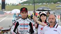 Fadillah Arbi Aditama akan mentas di kelas Moto3 pada balapan di Sirkuit Mandalika, Lombok. (Honda Team Asia)