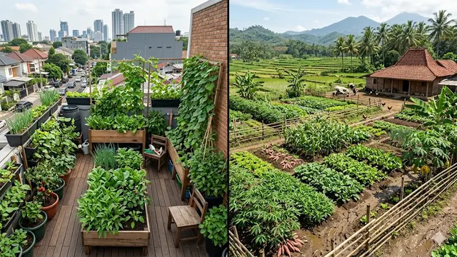 Edible Garden di Rumah Perkotaan dan Pedesaan