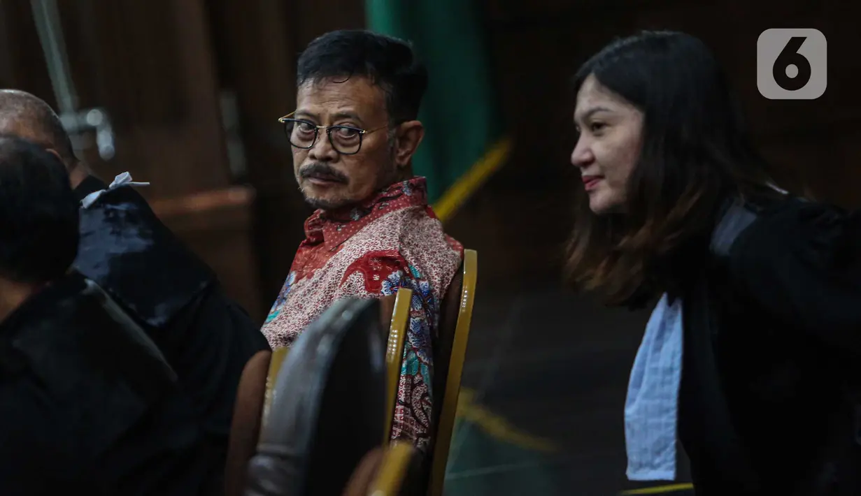 Mantan Menteri Pertanian, Syahrul Yasin Limpo (kiri) saat menjalani sidang lanjutan kasus dugaan pemerasan dan gratifikasi di lingkungan Kementerian Pertanian (Kementan) di Pengadilan Tipikor, Jakarta, Rabu (29/5/2024). (Liputan6.com/Angga Yuniar)