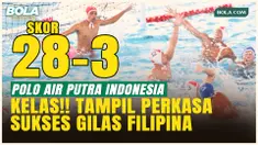Debut Sempurna! Tim Polo Air Putra Indonesia Libas Filipina 28-3 di Laga Pertama SEA Games 2025