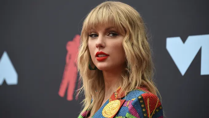Taylor Swift di MTV VMA 2019 (Photo by Evan Agostini/Invision/AP)