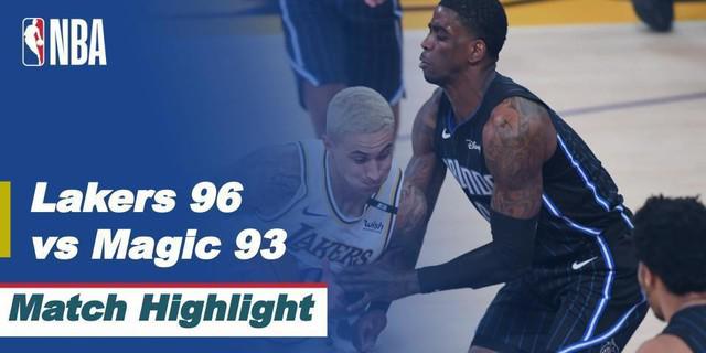VIDEO: Highlights Laga Seru NBA Hari Ini, LA Lakers Kalahkan Orlando Magic 96-93