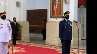 Presiden Jokowi melantik KSAL dan KSAU yang baru. (Istimewa)