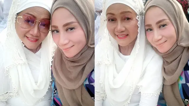 Potret Cyntia Livianty saat bersama dengan sang ibunda.