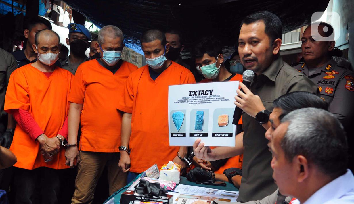 Polisi Bongkar Kasus Rumah Industri Narkoba di Johar Baru Foto