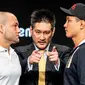 Petarung AS, Eddie Alvarez (kiri) akan berhadapan dengan petarung Rusia, Timofey di ONE: A New Era, Minggu (31/3). (ONE Championship)