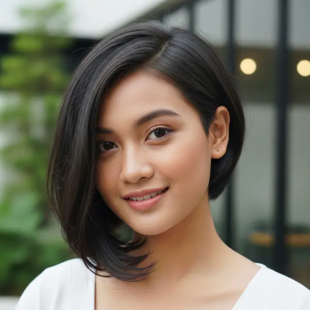 Model Rambut Wanita Pendek (Image by Gemini AI)