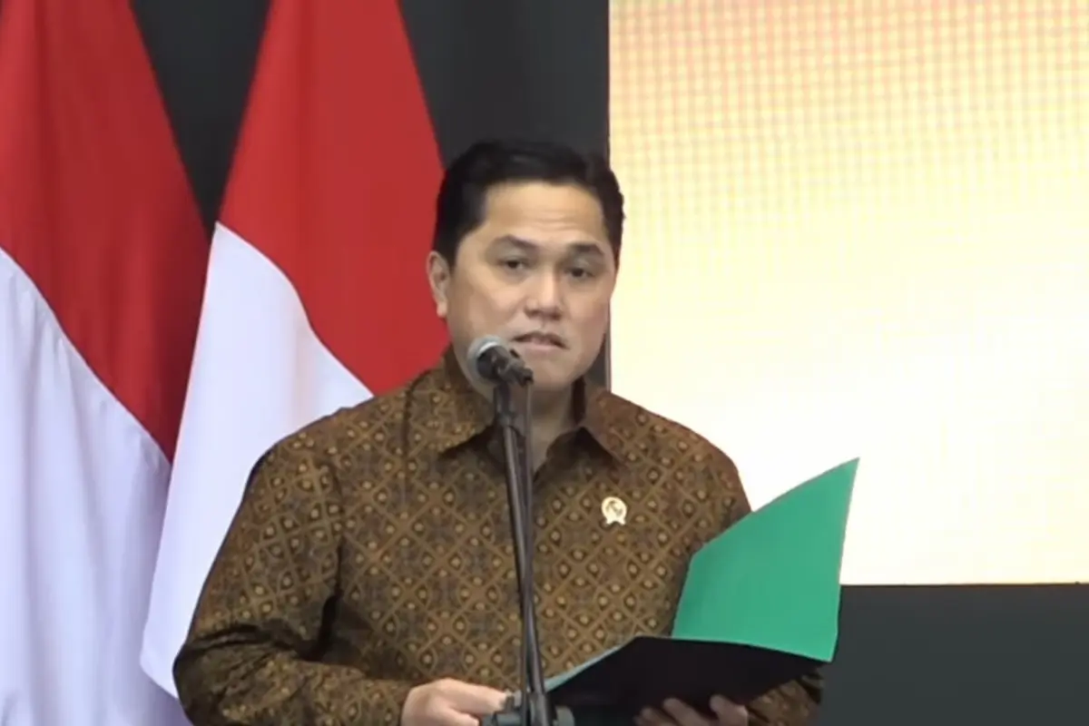 Menteri BUMN Erick Thohir (Foto: tangkapan layar/Arief RH)