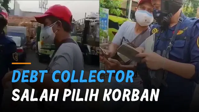 VIDEO: Apes, Debt Collector Salah Pilih Korban Hingga Panik