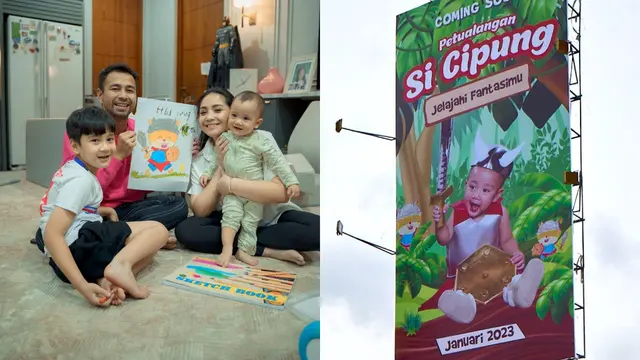 Rayyanza Malik Ahmad dalam Balutan Kostum Hamster Muncul di Billboard