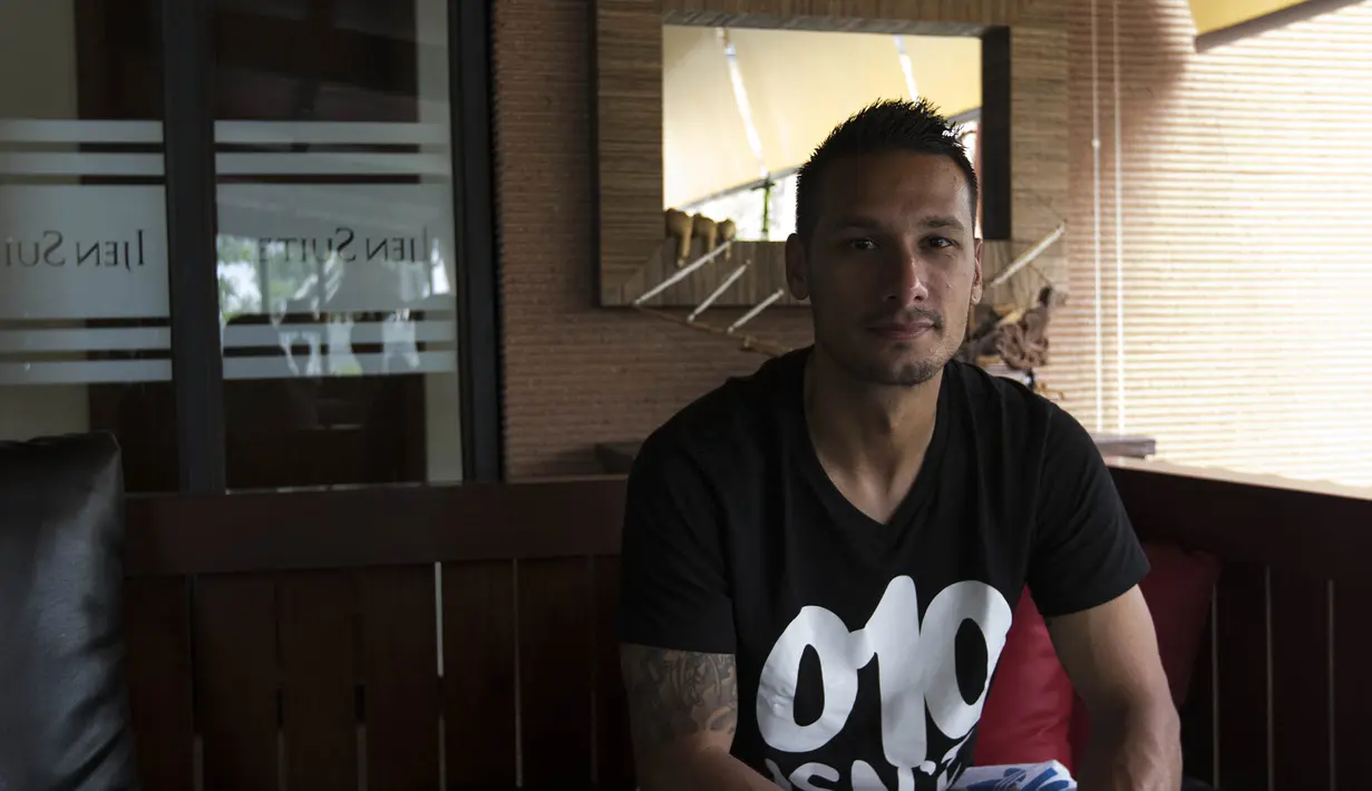 Dirinya mengaku bangga berkostum Persija terutama dengan dukungan dari The Jakmania. (Bola.com/Vitalis Yogi Trisna)