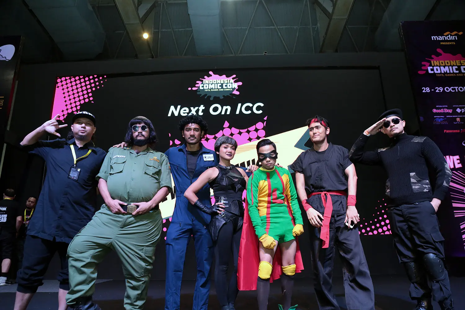 Para pemain 5 Cowok Jagoan di Indonesia Comic Con 2017. (Rizky Aditya Saputra)