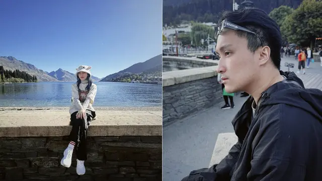 Momen Liburan Isyana Sarasvati dan Suami