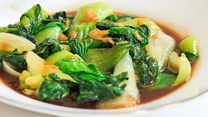 Tumis pokcoy/copyright wishfulchef.com