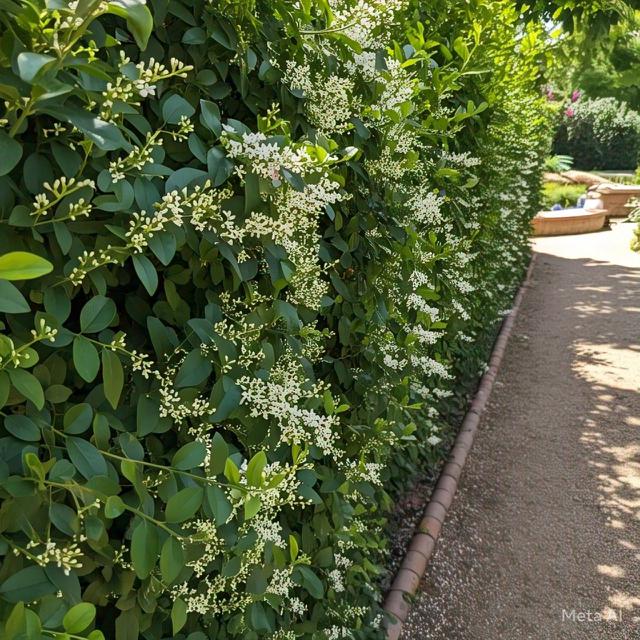 pagar tanaman. Ilustrasi by Meta AI