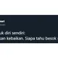 5 Catatan Untuk Diri Sendiri Ala Netizen Ini Bikin Senyum Kecut (sumber: twitter.com/fiersabesari)