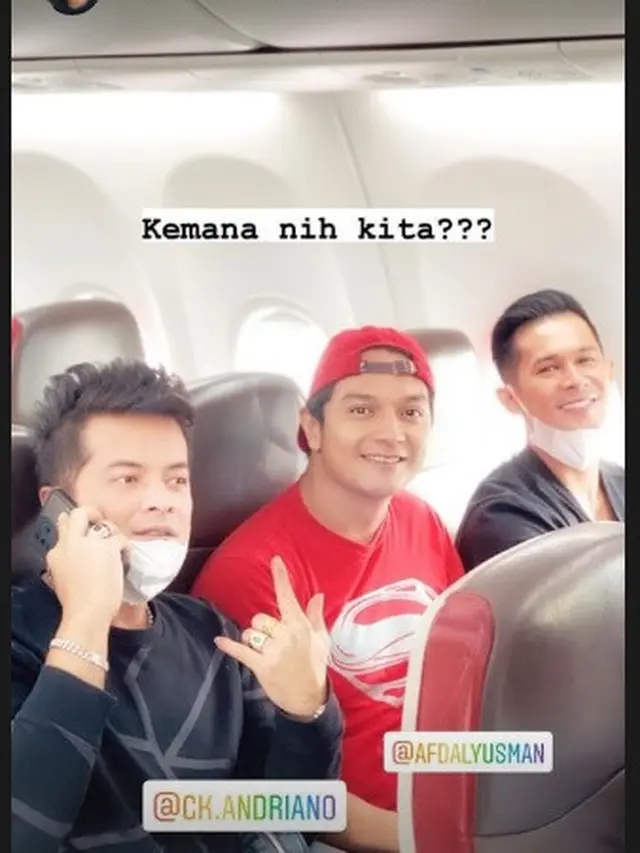 Rico Verald, Afdhal Yusman dan Choky Andriano (Foto: Instagram/@ricoveraldreal)