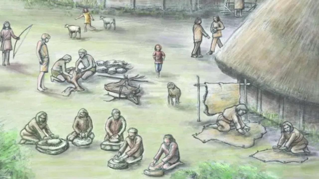 ilsutrasi petani 5000 tahun lalu