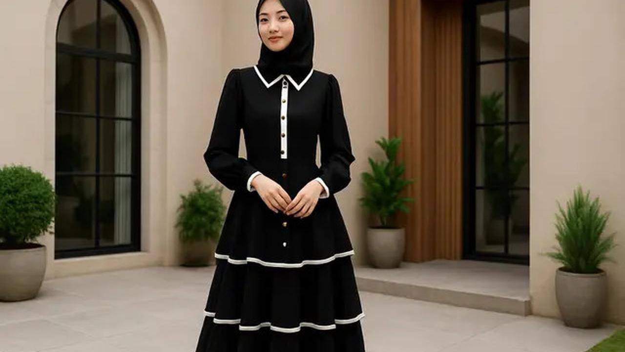 Inspirasi Dress Hitam Berlayer yang Bikin Penampilan Makin Anggun dan Elegan
