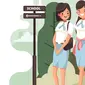 Ilustrasi siswa, pelajar, murid SMA, anak sekolah, kakak kelas. (Image by freepik)