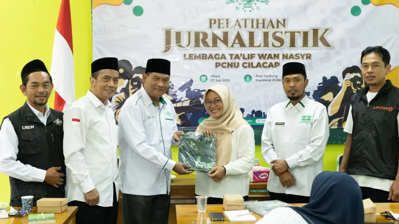 Pelatihan jurnalistik LTNNU Cilacap. (Foto: Liputan6.com/Dok. LTNNU Cilacap)