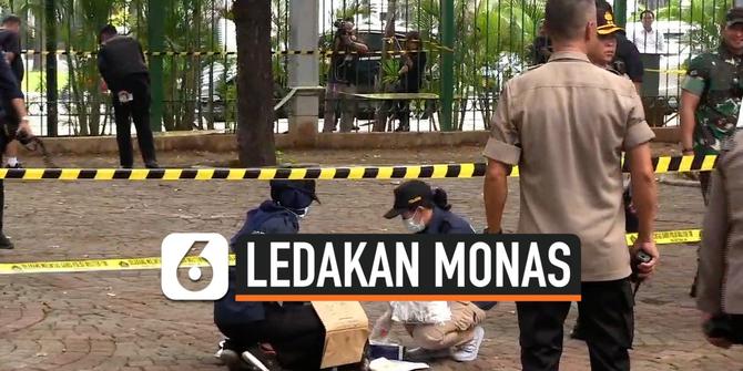 VIDEO: Polisi Olah TKP Ledakan di Monas