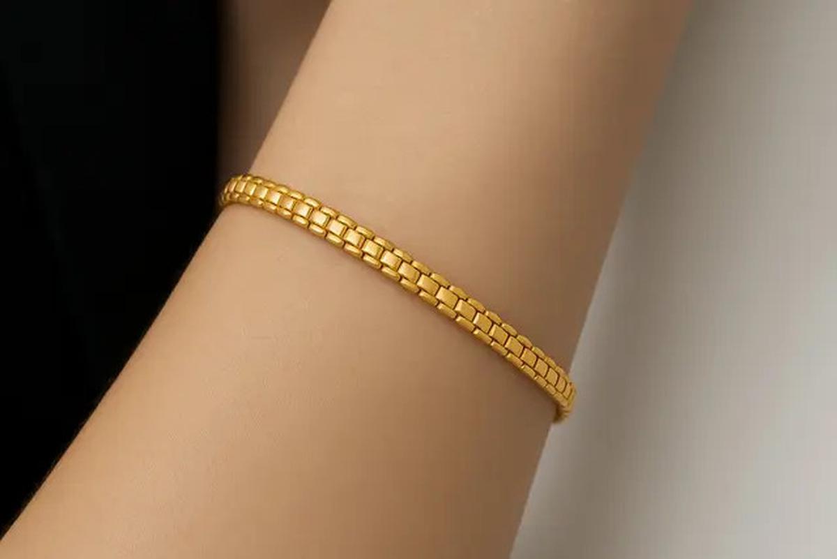 7 Model Gelang Tennis Emas 24 Karat 5 Gram Tanpa Batu Permata, Tampilan Ringan dan Tetap Stylish