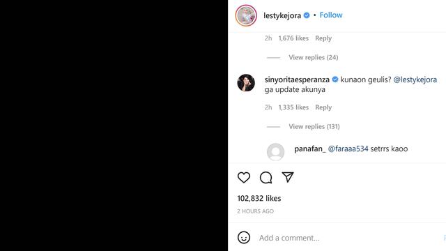Unggah Foto Warna Hitam di Instagram, Ada Apa dengan Lesti Kejora?