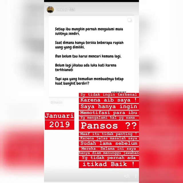 Imel Putri Cahyati. (Foto: Instagram @imel.pc)