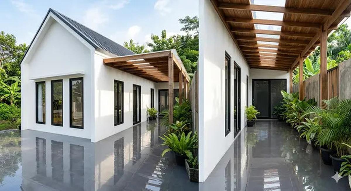 9 Inspirasi Rumah Kecil dengan Lorong Angin: Solusi Hunian Sejuk di Iklim Tropis