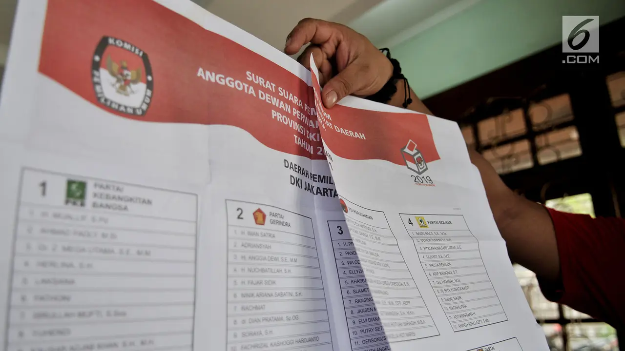 1.551 Surat Suara di KPU Jakarta Pusat Rusak