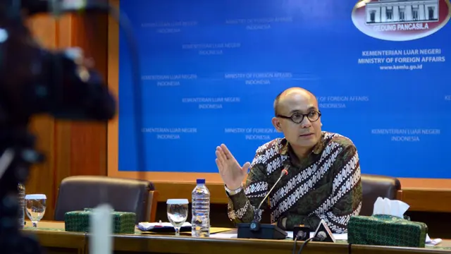 Juru Bicara Kementerian Luar Negeri, Arrmanatha Nasir. (Infomed/Kemlu/Rudi)