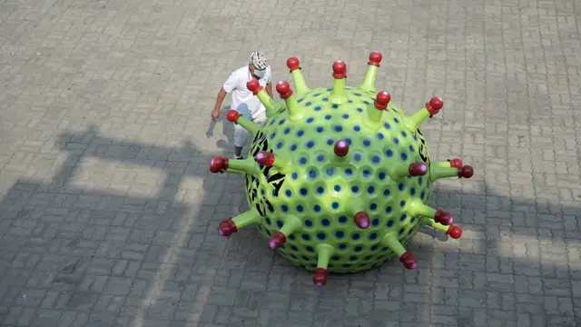 Penamapakan Mobil Virus Corona di India
