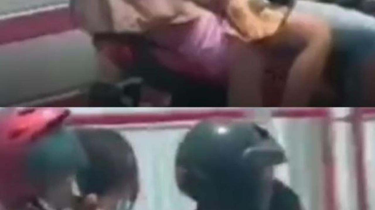 Viral Pemotor Bonceng 6 Lewat Jembatan Suramadu, Aksinya Bikin Khawatir Warganet