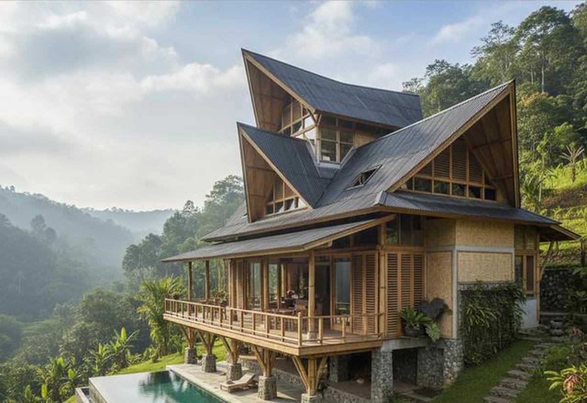 7 Model Rumah Tropis di Area Perbukitan dengan Ventilasi Alami yang Bikin Adem Sepanjang Hari, Nyaman dan Hemat Energi
