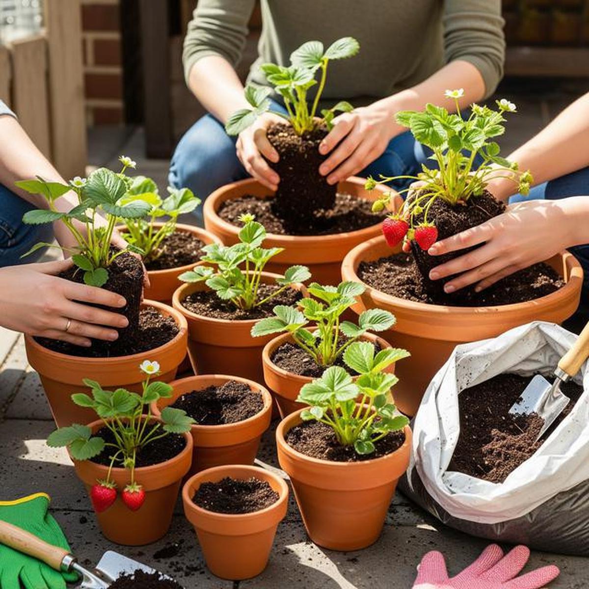 Cara Mudah Menanam Stroberi di Pot, Hasil Manis dan Cantik untuk Dekorasi Rumah