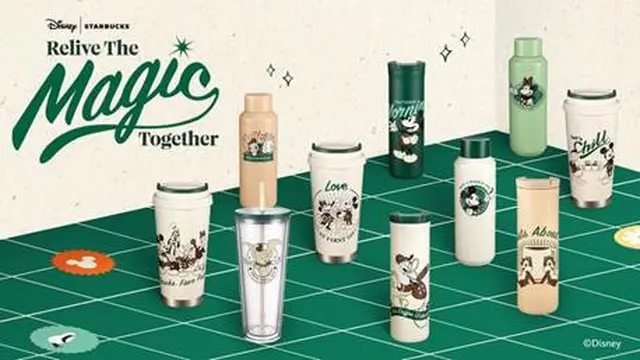 Foto koleksi tumbler Starbucks x Disney