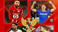 Ilustrasi pemain Timnas Indonesia di kompetisi Eropa. (Bola.com/Gemini)